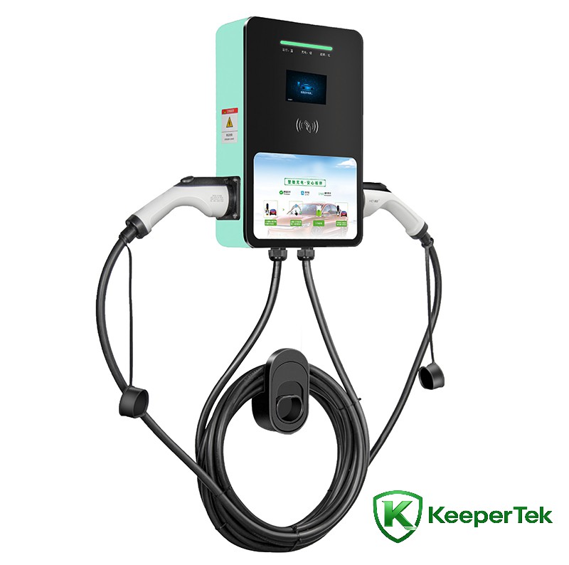 شمع شارژ AC 7KW/14KW کف پایه تک و دو تفنگ KT-HC06